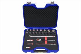 1/2" DR Socket set & accessories 24 pcs.