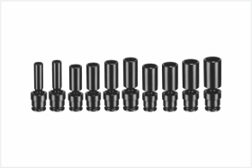 Sechskant-Kraftsteckschlüsselsatz GRING 1/2" mit Gelenk, lange Ausführung, universal