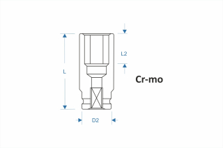 Impact socket 1/2