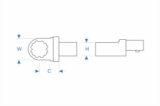 Ring end insert 14х18 mm
