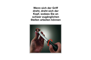 Ratsche GRING mit Drehgriﬀ