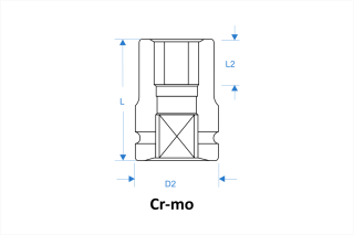 Impact socket 1-1/2
