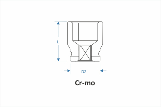 Impact socket 2-1/2