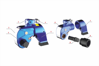 Square drive hydraulic torque wrench