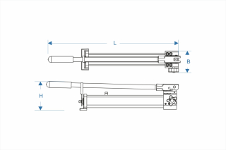 Hand operated hydraulic pump
