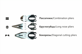 Exchangable double leverage pliers set