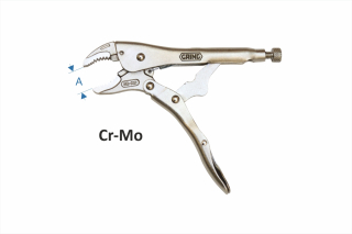 Curverd jaw locking pliers