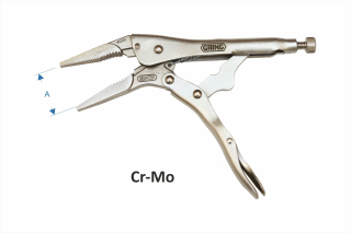 Curverd jaw locking pliers