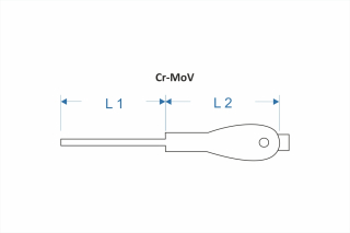 Impact go thru screwdriver SL
