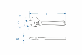 Adjustable wrench