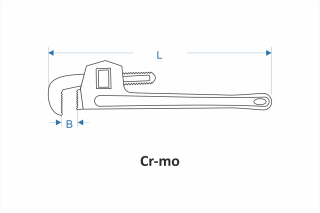 Light duty pipe wrench