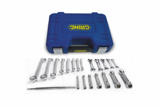 Wrench set 21 pcs (flare nut, at an angle of 75 °, carob, socket)