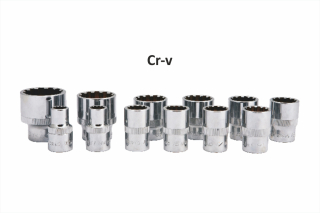 Spherical gear drive socket set 1/2