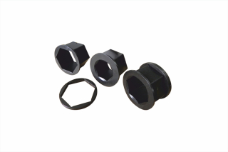 Hexagon cassettes for low profile hydraulic torque wrenches