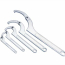 Adjustable hook spanner wrench type
