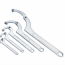 Adjustable hook spanner wrench type