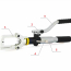 Hand operated hydraulic universal tool 3 in 1