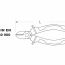 Insulated diagonal cutting pliers 1000V